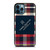 TOMMY HILFIGER RED BLACK PATTERN iPhone 12 Pro Max Case