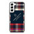 TOMMY HILFIGER RED BLACK PATTERN Samsung Galaxy S22 Ultra Case