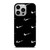 BLACK NIKE LOGO PATTERN iPhone 14 Pro Case