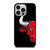 CHICAGO BULLS FACE LOGO iPhone 14 Pro Case