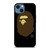 BAPE LOGO BROWN iPhone 14 Case