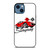 CHEVY RED CAR CARTOON iPhone 14 Case