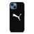 PUMA LOGO BLACK LEATHER iPhone 14 Case