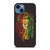 RASTA LION REGGAE BOB MARLEY iPhone 14 Case