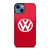 VW VOLKSWAGEN LOGO RED iPhone 14 Case