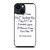 FRIENDS QUOTE GOODBYE iPhone 14 Plus Case