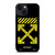 OFF WHITE LOGO YELLOW STRIPE iPhone 14 Plus Case