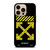 OFF WHITE LOGO YELLOW STRIPE iPhone 14 Pro Max Case