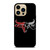 OUTLAW LOGO RED SILVER METAL iPhone 14 Pro Max Case