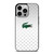 LACOSTE SILVER PATTERN iPhone 14 Pro Case