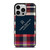 TOMMY HILFIGER RED BLACK PATTERN iPhone 14 Pro Case