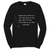 JOHN WICK KEANU REEVES QUOTES Long Sleeve T-Shirt