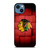 CHICAGO BLACKHAWKS FOOTBALL LOGO ICON iPhone 14 Case