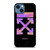 OFF WHITE PURPLE SPRAY iPhone 14 Case