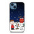 SNOOPY AND CHARLIE BROWN SNOW THE PEANUTS iPhone 14 Case