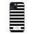 KATE SPADE NEW YORK BLACK WHITE STRIPES iPhone 13 Case