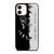 BLACK PANTHER BLACK WHITE FAN ART iPhone 12 Case BLACK PANTHER BLACK WHITE FAN ART iPhone 12 Case