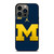 MICHIGAN WOLVERINES BLUE LOGO iPhone 13 Pro Case