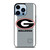 UNIVERSITY GEORGIA BULLDOGS FOOTBALL LOGO iPhone 13 Pro Max Case