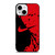 NIKE SWOOSH LOGO RED BLACK iPhone 13 Mini Case