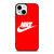 NIKE SWOOSH LOGO RED iPhone 13 Mini Case