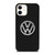 VW VOLKSWAGEN LOGO CARBON 946 iPhone 12 Case