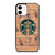 COFFEESHOP STARBUCK WOODEN LOGO iPhone 12 Case