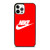 NIKE SWOOSH LOGO RED iPhone 12 Pro Case