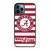 ALABAMA CRIMSON TIDE ROLL A TIDE STRIPE LOGO iPhone 12 Pro Max Case