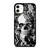 SKULL ON BLACK LACE iPhone 11 Case