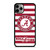 ALABAMA CRIMSON TIDE ROLL A TIDE STRIPE LOGO iPhone 11 Pro Max Case