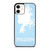 FROZEN LIGHT BLUE SILHOUETTE iPhone 12 Case