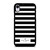 KATE SPADE NEW YORK BLACK WHITE STRIPES iPhone XR Case