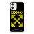 OFF WHITE LOGO YELLOW STRIPE iPhone 12 Case