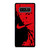 NIKE SWOOSH LOGO RED BLACK Samsung Galaxy Note 8 Case