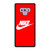 NIKE SWOOSH LOGO RED Samsung Galaxy Note 9 Case