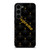 SUPREME BLACK PATTERN GOLD Samsung Galaxy S23 Plus Case