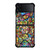 ALL DISNEY CHARACTERS GLASS ART Samsung Galaxy Z FLip4 5G Case Cover