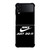 NIKE JUST DO IT BLACK Samsung Galaxy Z FLip4 5G Case Cover