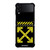 OFF WHITE LOGO YELLOW STRIPE Samsung Galaxy Z FLip4 5G Case Cover