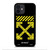 OFF WHITE LOGO YELLOW STRIPE iPhone 12 Mini Case