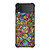 ALL DISNEY CHARACTERS GLASS ART Samsung Galaxy Z FLip 3 5G Case Cover