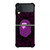BAPE LOGO VIOLET Samsung Galaxy Z FLip 3 5G Case Cover BAPE LOGO VIOLET Samsung Galaxy Z FLip 3 5G Case Cover