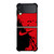 NIKE SWOOSH LOGO RED BLACK Samsung Galaxy Z FLip 3 5G Case Cover