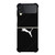 PUMA LOGO BLACK LEATHER Samsung Galaxy Z FLip 3 5G Case Cover