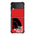 THE NORTH FACE LOGO BLACK RED Samsung Galaxy Z FLip 3 5G Case Cover