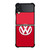 VW VOLKSWAGEN LOGO RED Samsung Galaxy Z FLip 3 5G Case Cover