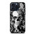SKULL ON BLACK LACE iPhone 15 Pro Max Case SKULL ON BLACK LACE iPhone 15 Pro Max Case