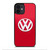 VW VOLKSWAGEN LOGO RED iPhone 12 Mini Case