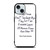 FRIENDS QUOTE GOODBYE iPhone 15  Case Cover